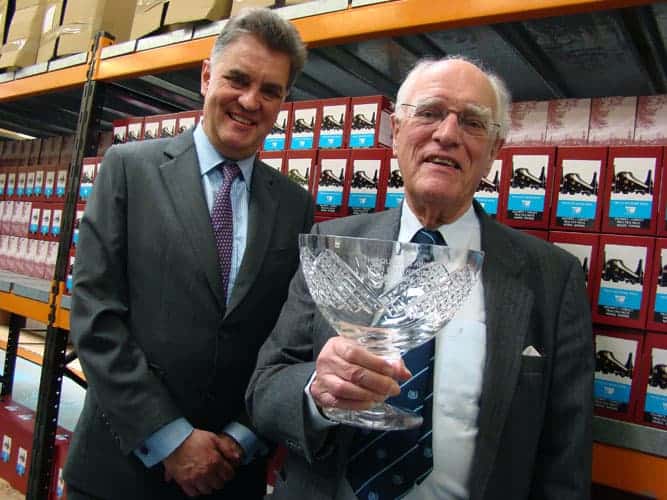 Stephen Wick and Denis Wick with Queen's Award